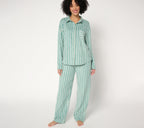Fleecewear with Stretch Notch Collar PJ Set