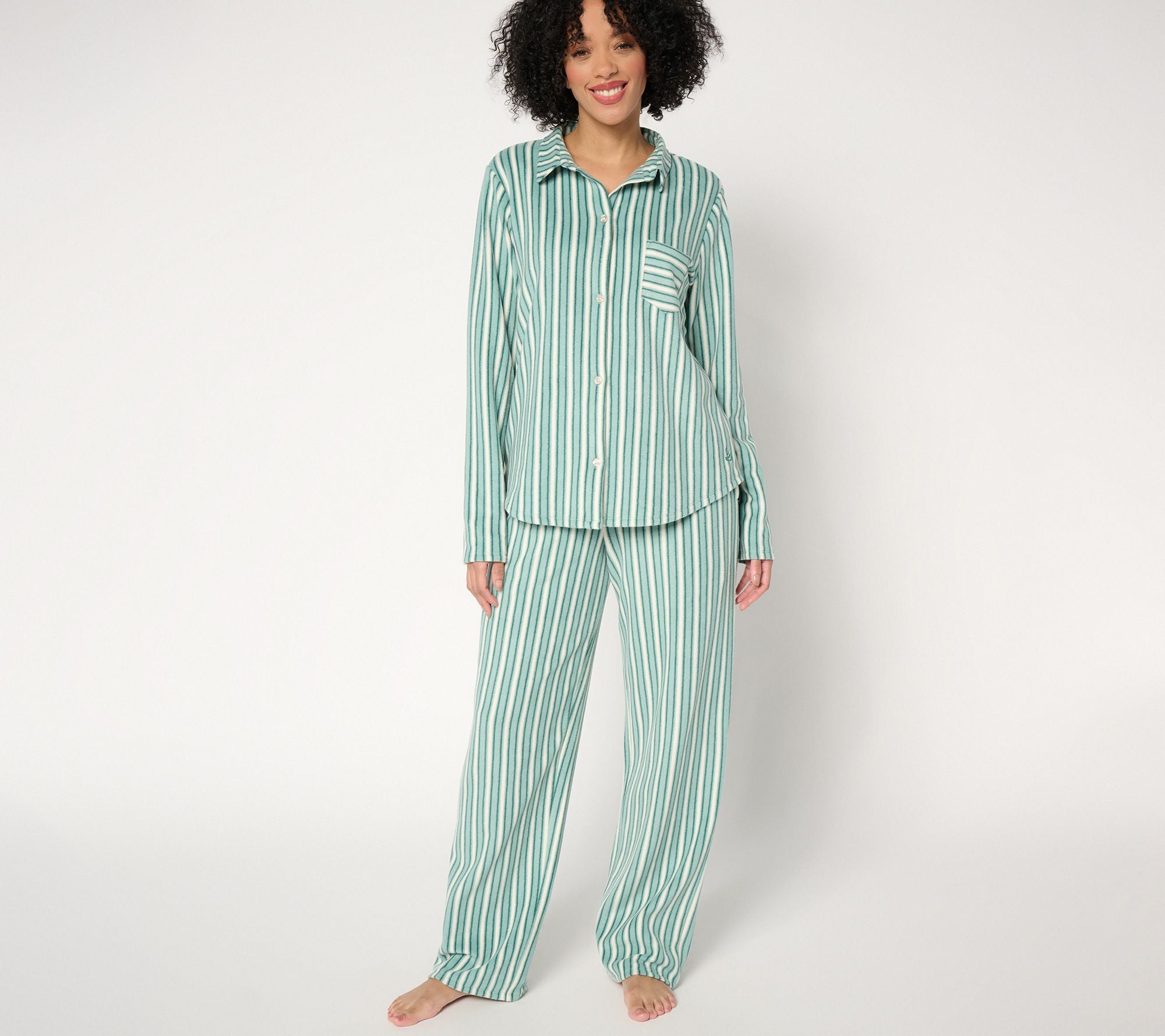 Fleecewear with Stretch Notch Collar PJ Set