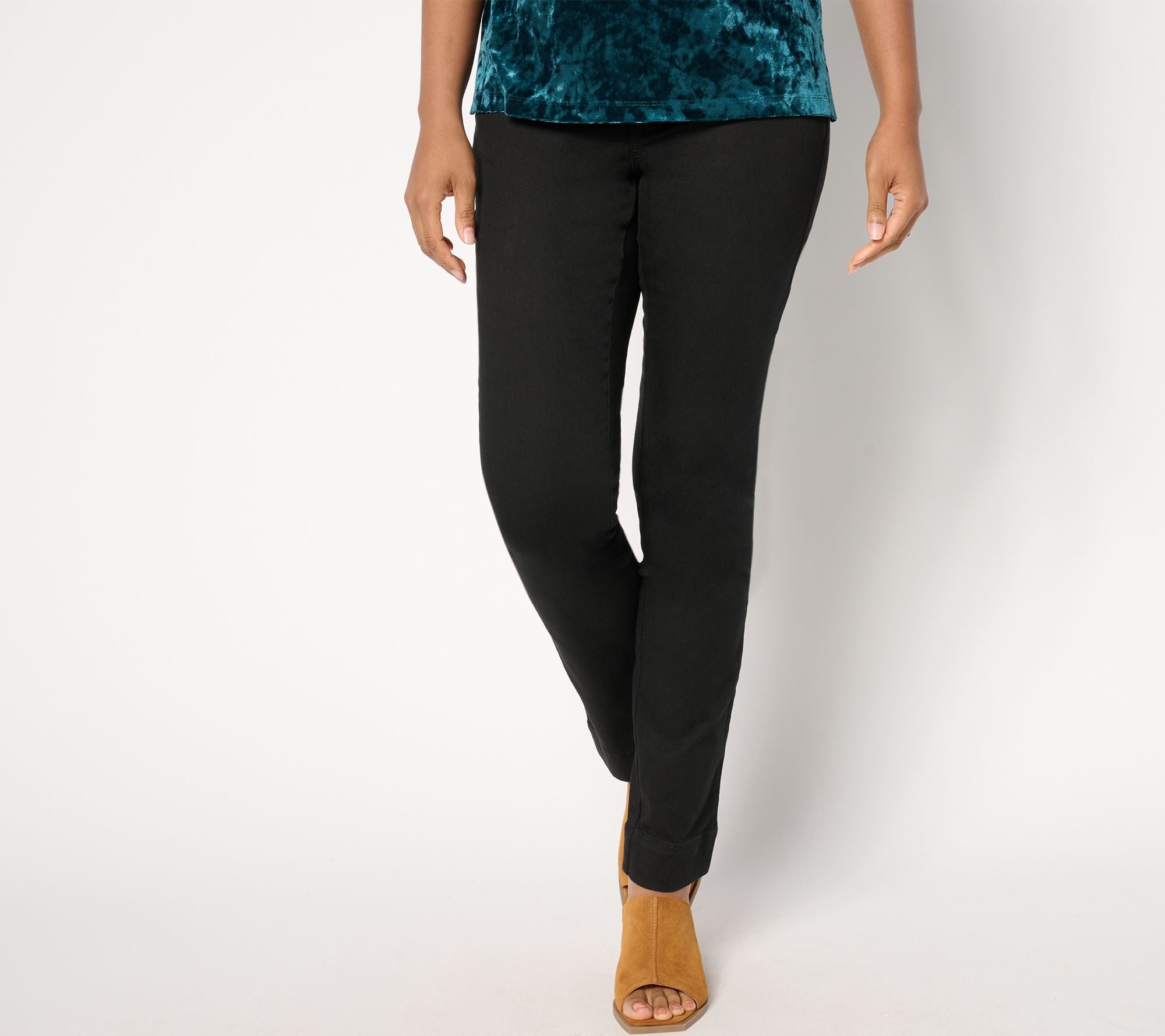 TripleLuxe Twill Straight Leg w/Wide Hem - Black
