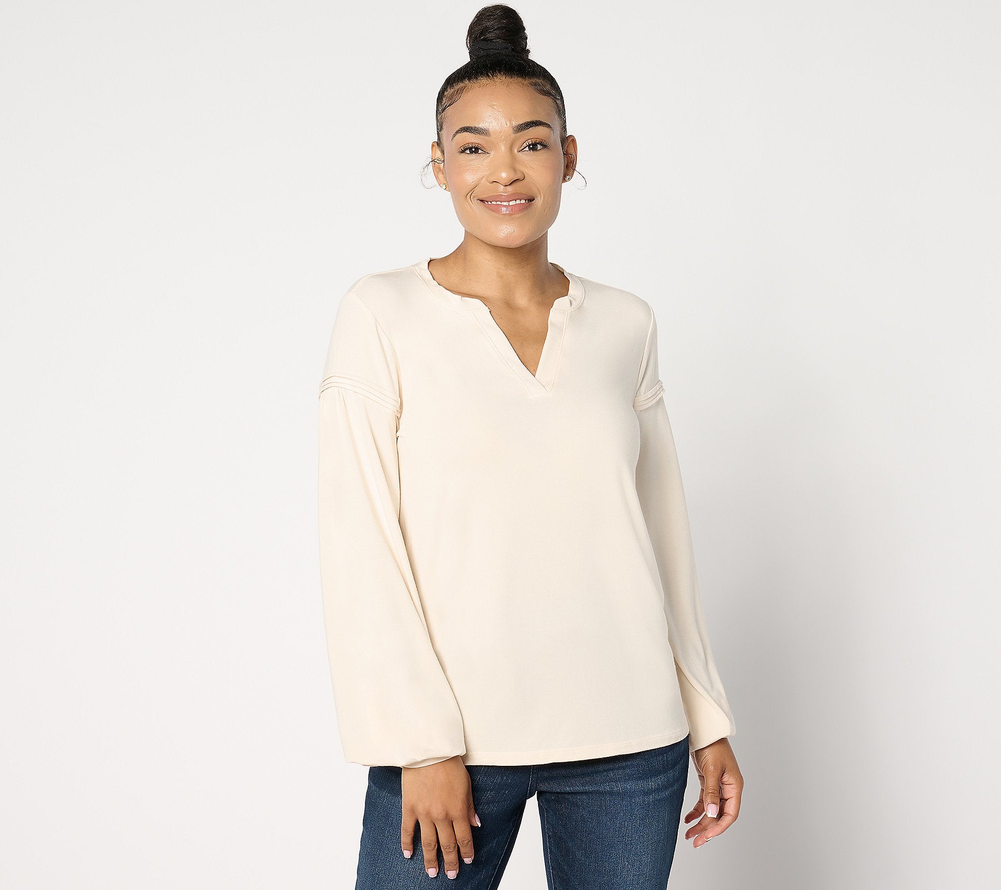 Sierra Drapey Knit Long Sleeve Top
