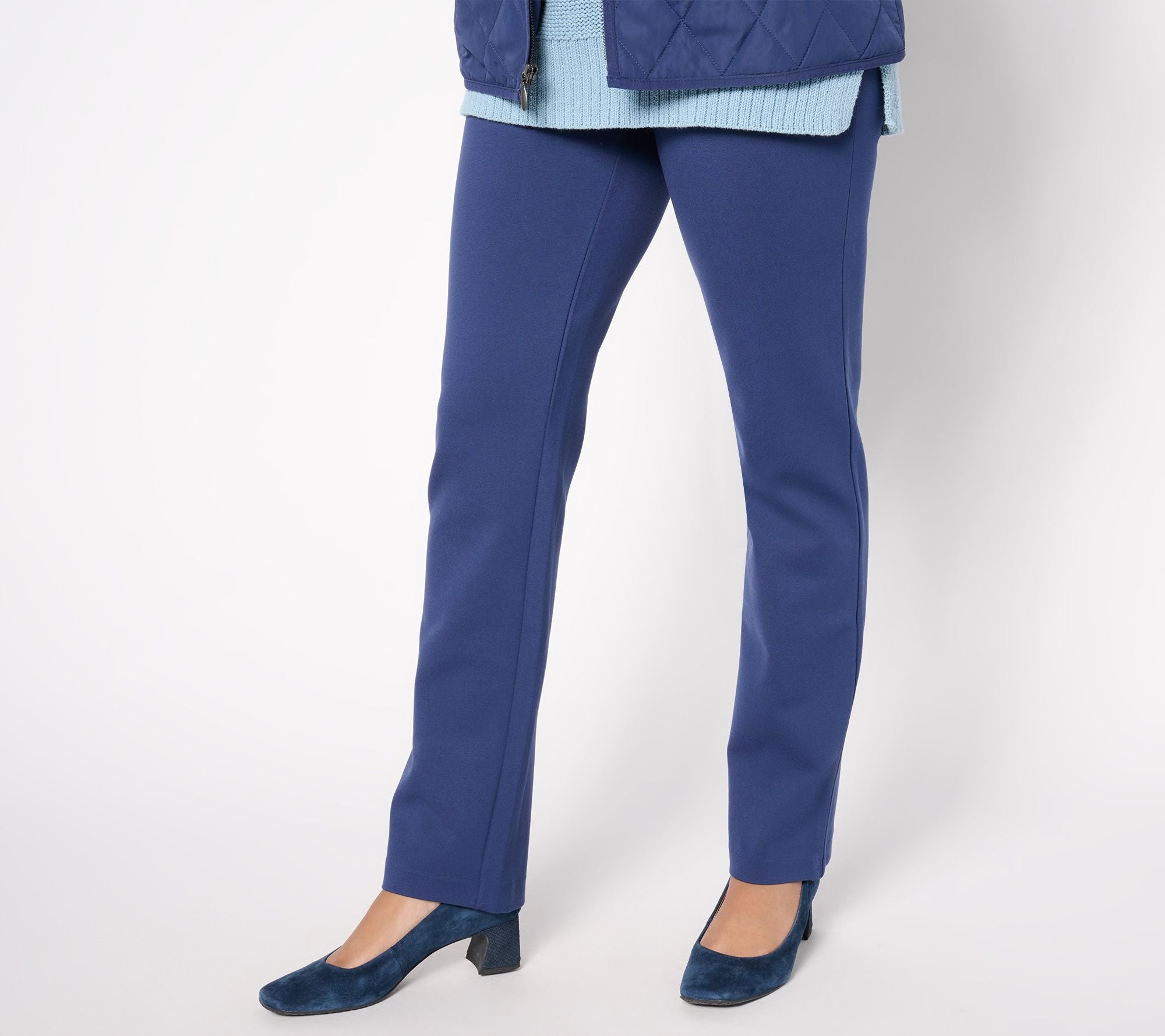Ponte Slim-Leg Pants - Midnight Navy