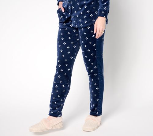 Double Plush Velour Satin Touch Pant