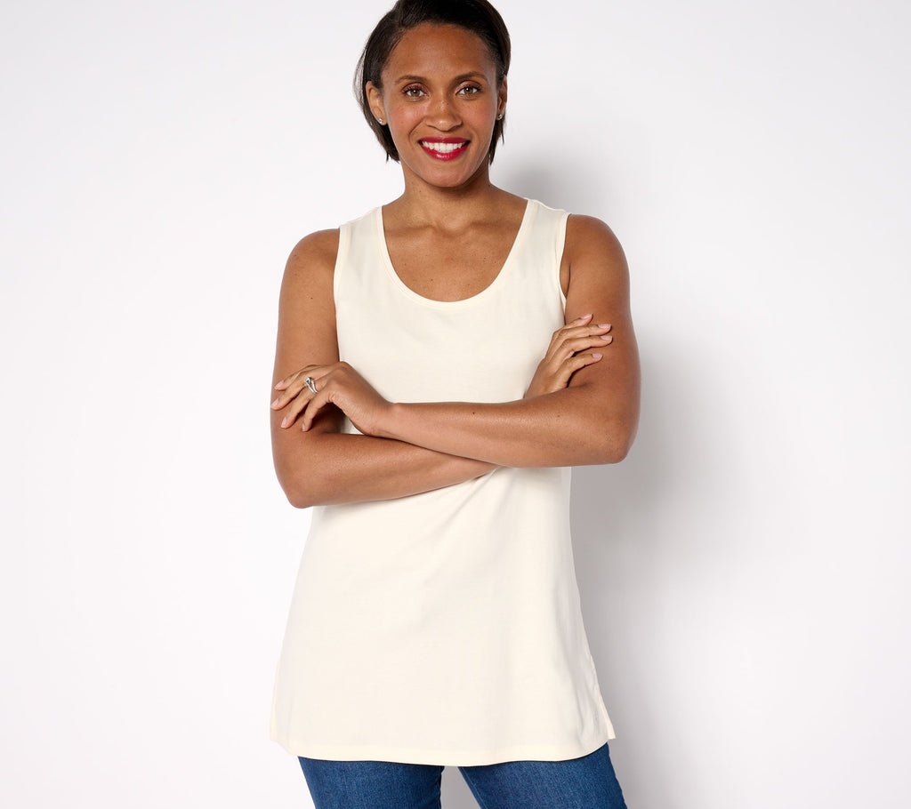 Essentials Micro Pima Rib Tank - Cream