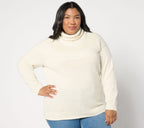 Turtleneck Sweater with Lurex - Ivory