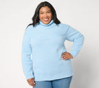 Turtleneck Sweater with Lurex - Winter Sky