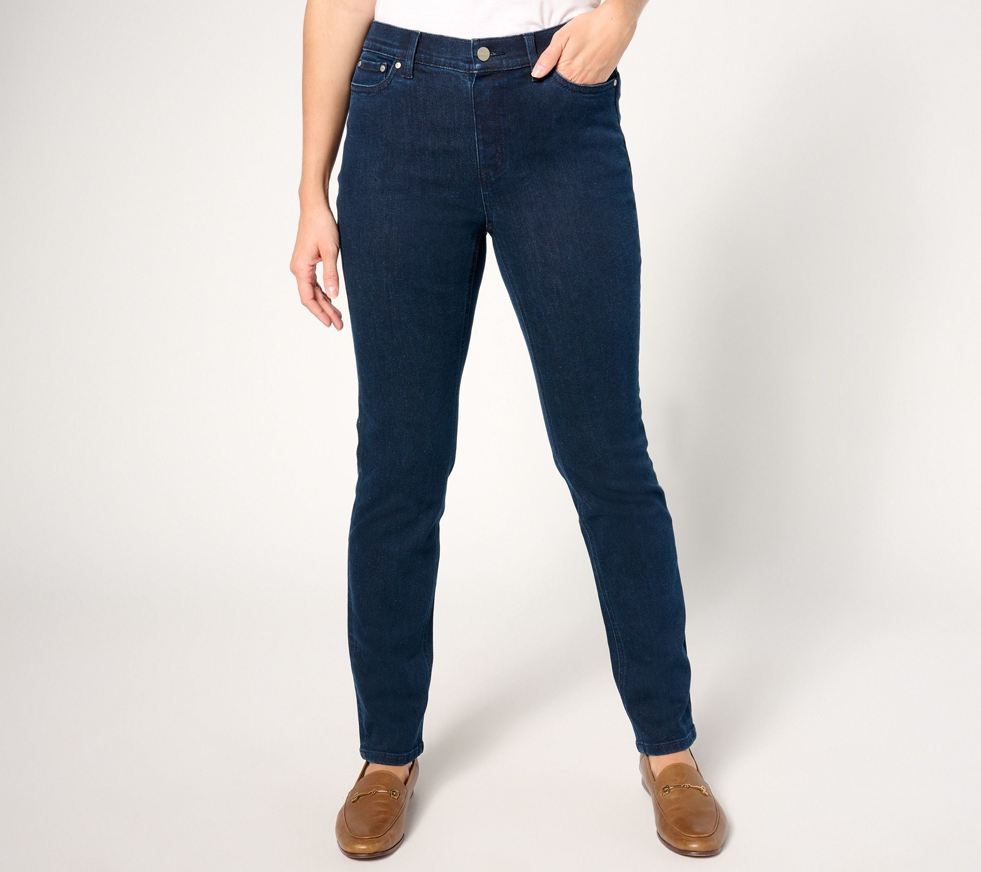Signature Indigo Perfect Flex Pull-On Jean - Dark Wash