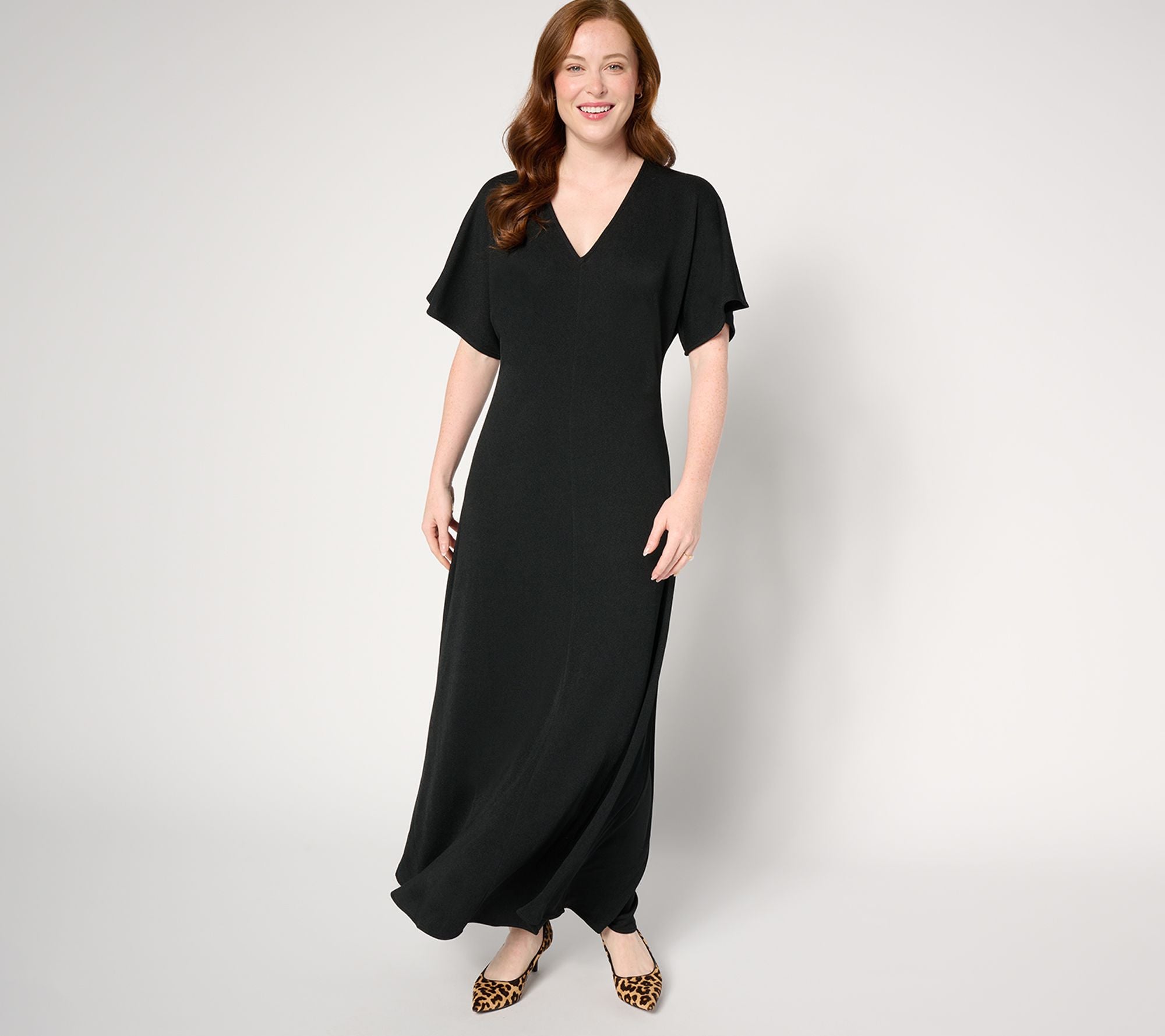 Black Label Crepe Knit Dress - Black