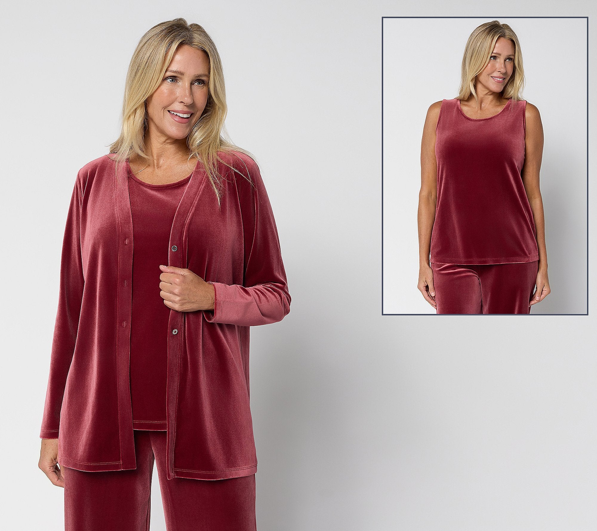 Archives Velvet Cardigan & Tank Set