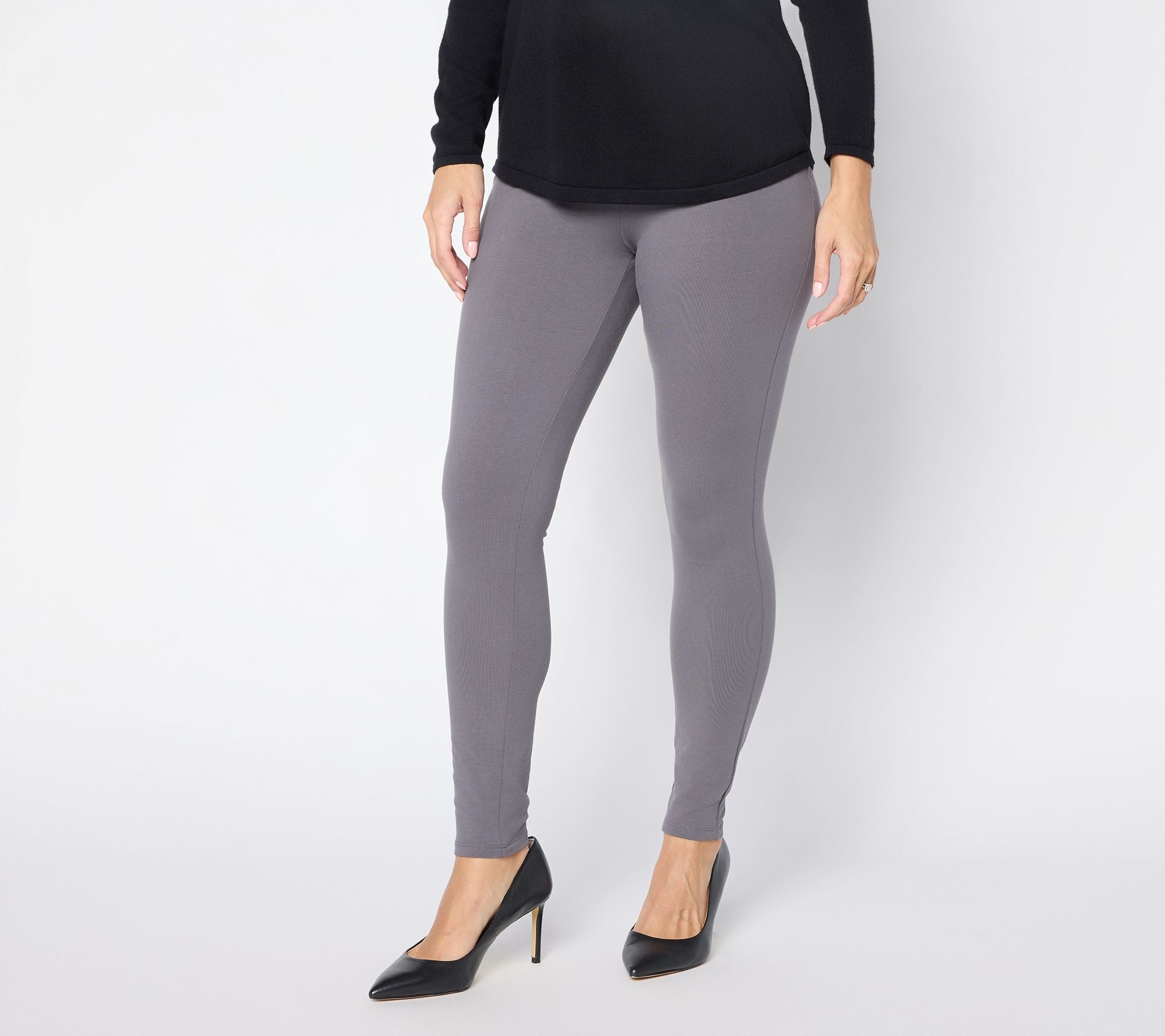 Knit Leggings - Gunmetal