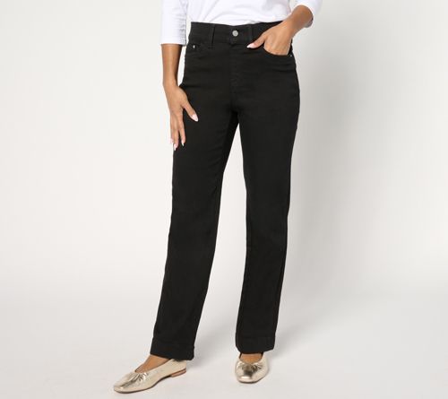 Black Cozy Touch Relaxed Straight Jean