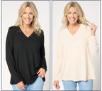 Essentials Heavenly Jersey 2-Pack Swing Top - Black/New Stone
