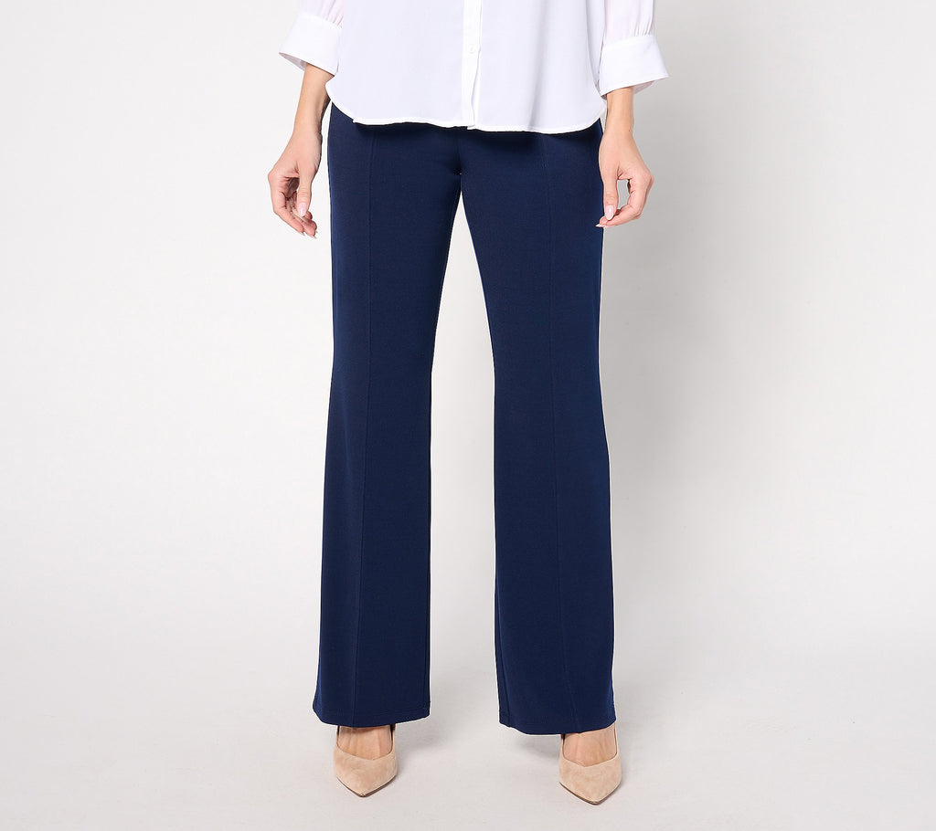 Modern Essentials Liquid Knit Boot-Cut Pants