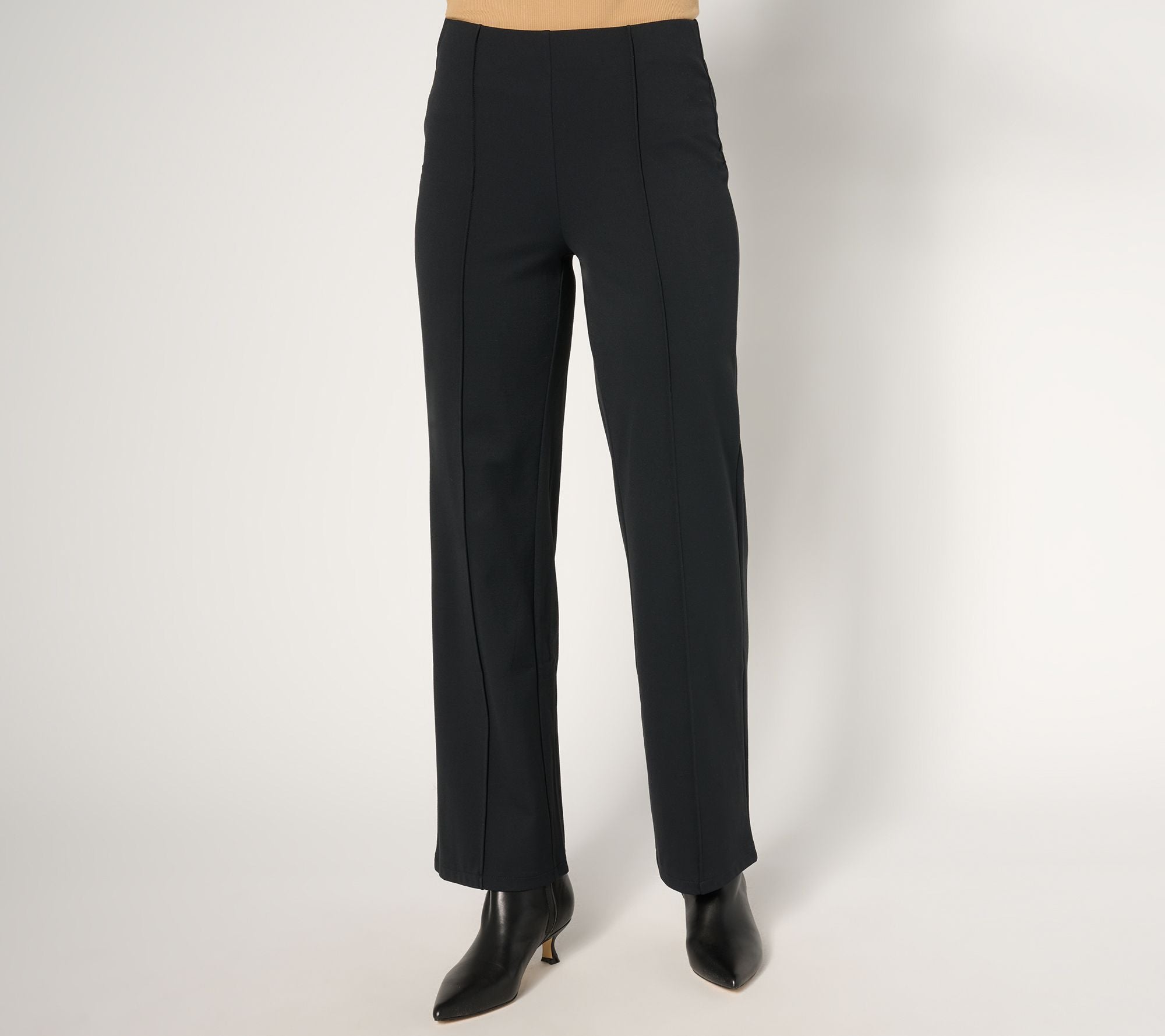 Soft Sculpt Knit Trouser - Black
