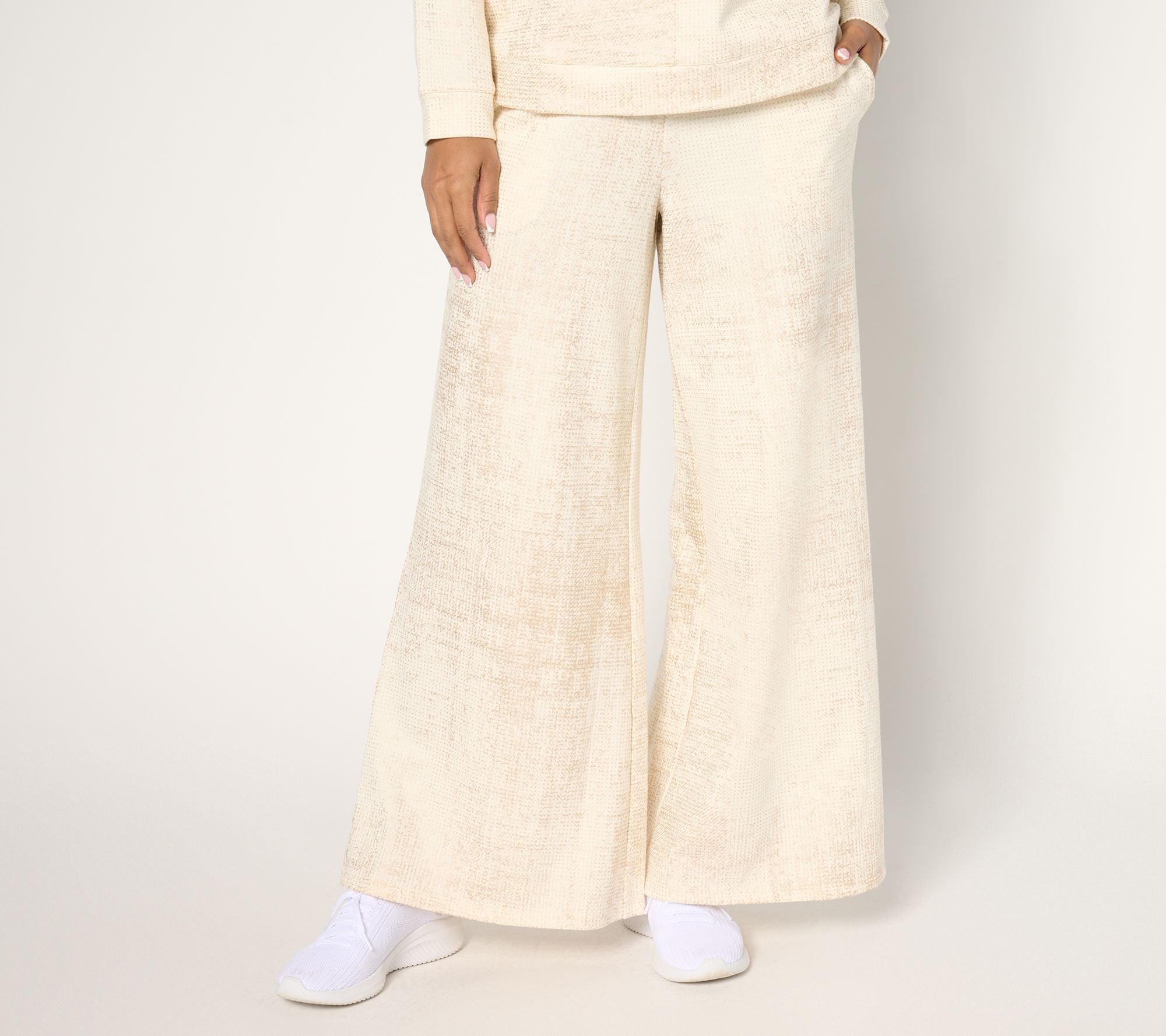 French Terry Pull-On Monica Pant - Pristine