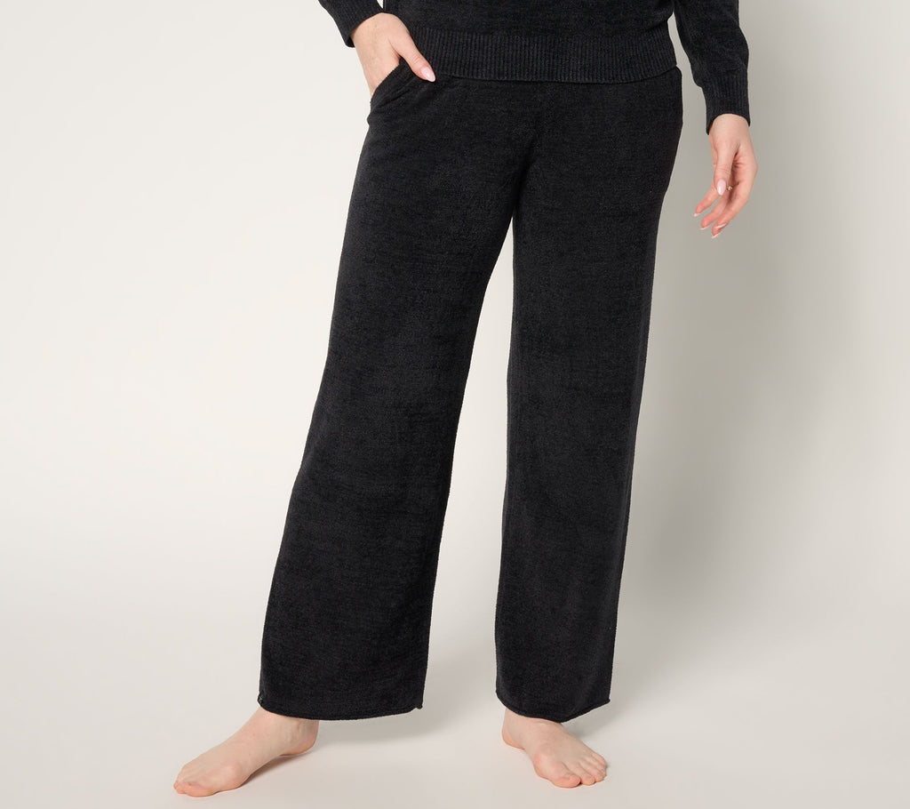 . CozyChic Ultra Lite Rolled Edge Ankle Pant - Black
