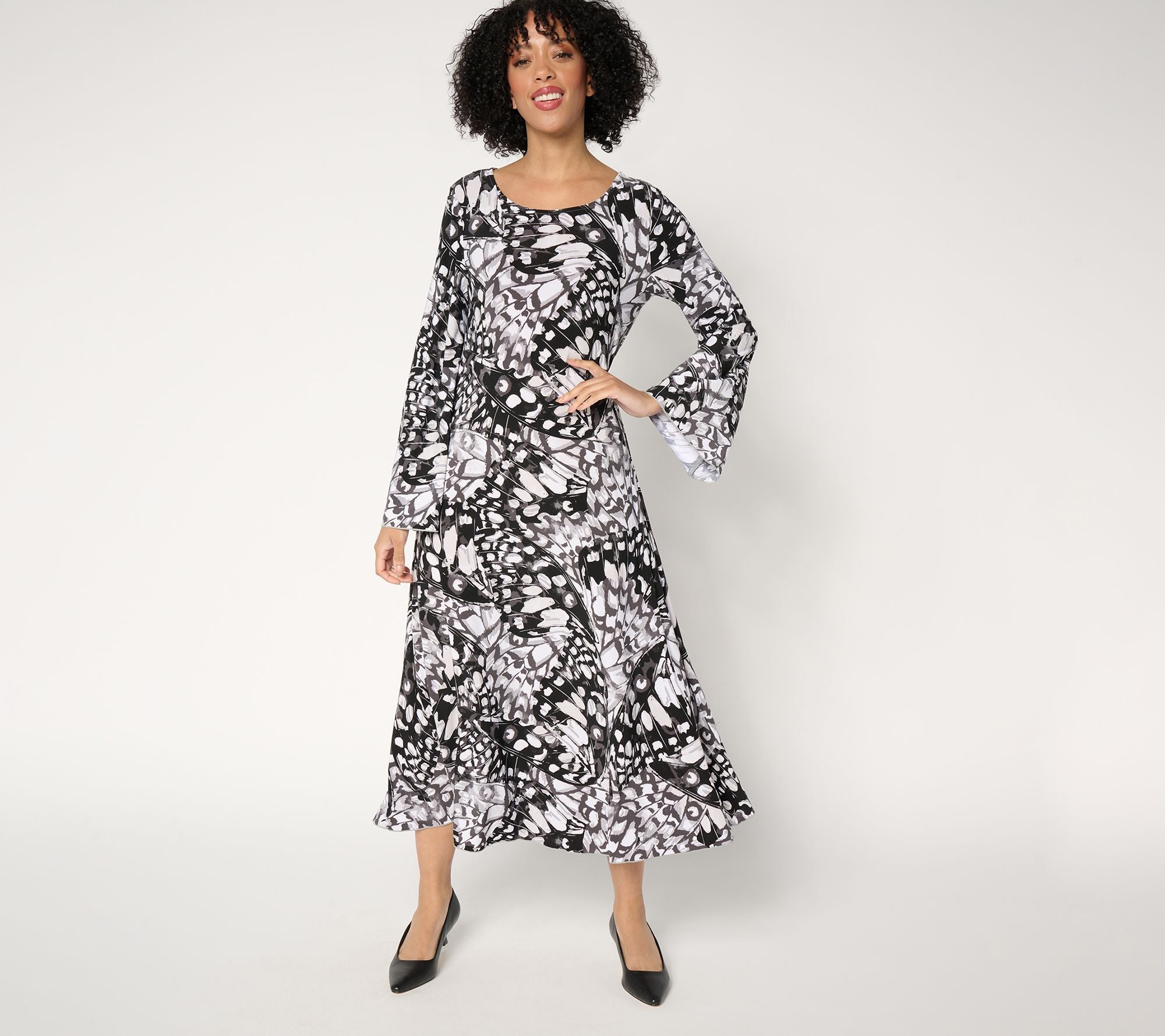 Como Jersey Midi Dress - Grey Wing