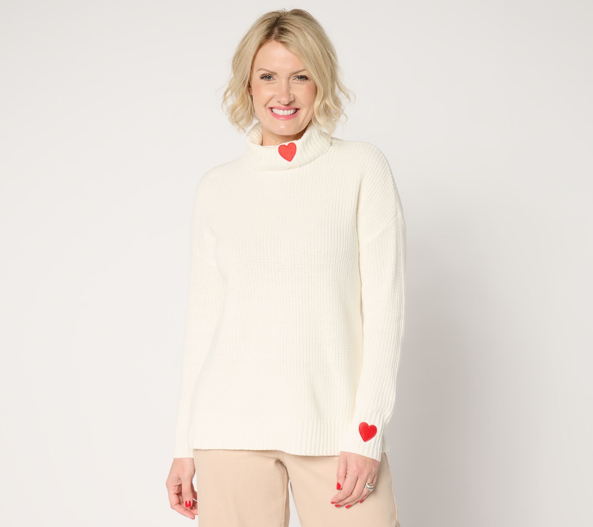 Sprinkled with Love Shaker Knit Turtleneck - Cream