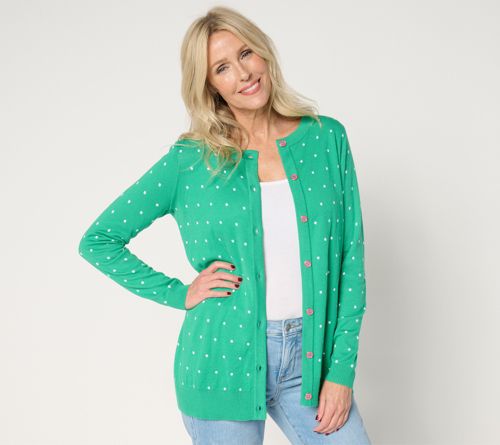 Mini Dot Pop Button Cardigan