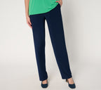 LK Luxe Pull-On Pants with Pockets - Navy