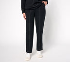 Active French Terry Straight Leg Pant - Black