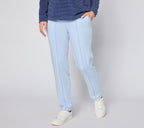 Active French Terry Straight Leg Pant - Icy Blue