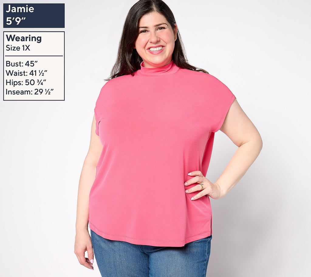 Modern Essentials Regular Mock Neck Top