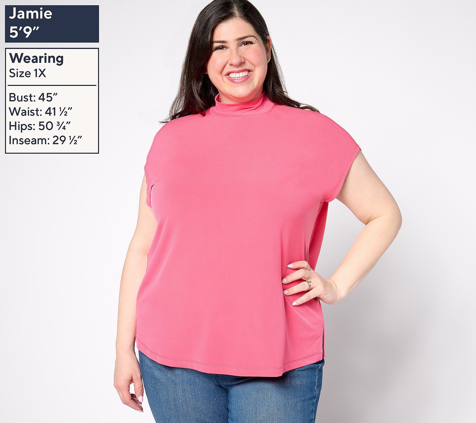 Modern Essentials Regular Mock Neck Top