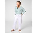 French Terry V-Neck Pullover