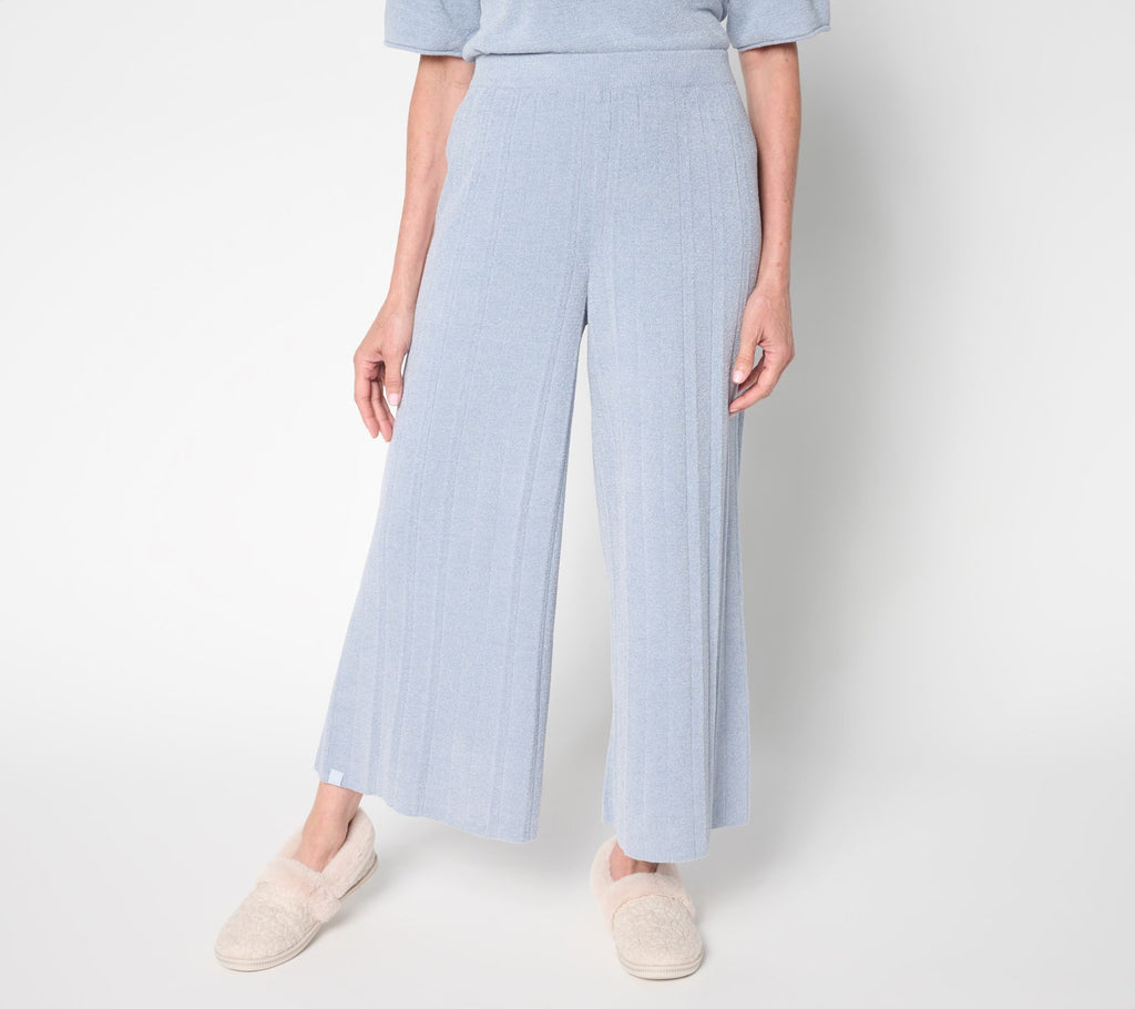 . CozyChic Ultra Lite Palazzo Ankle Pant - Ocean Air