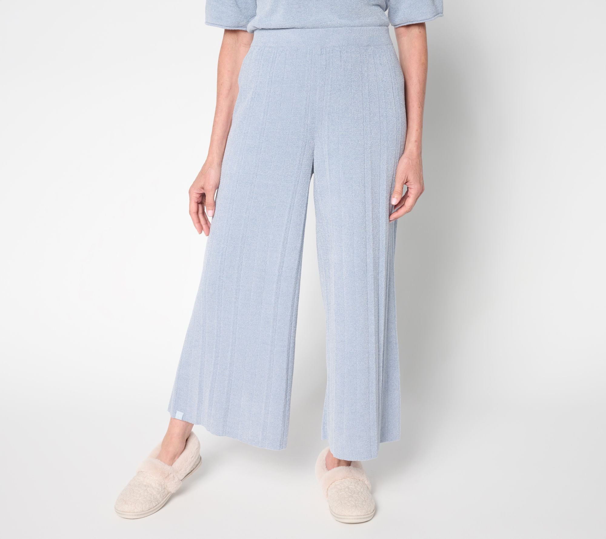 . CozyChic Ultra Lite Palazzo Ankle Pant - Ocean Air