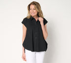 Collection 100% Cotton Sleeveless Swing Blouse