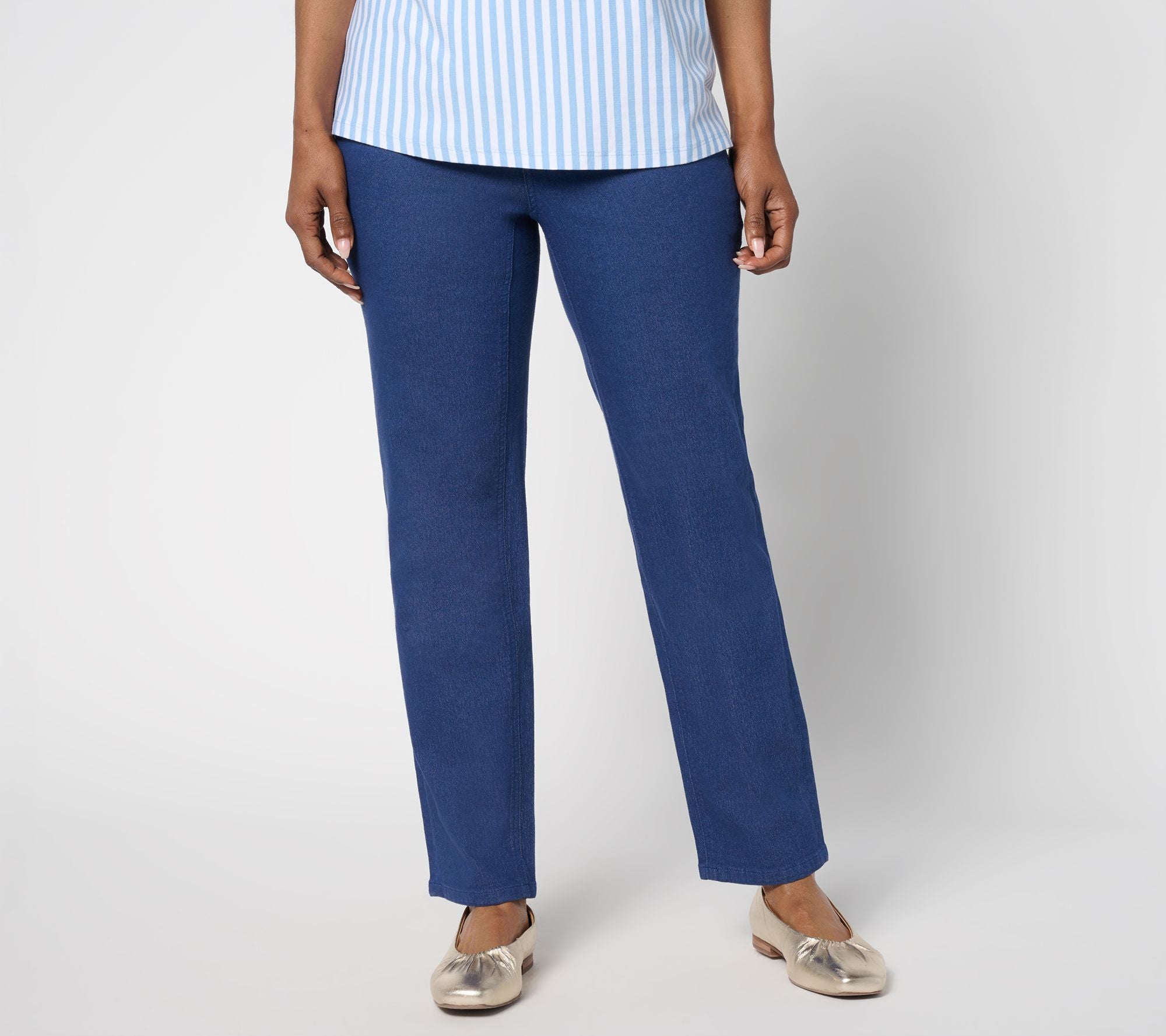 Classic Stretch Colored Ankle Jeans - Bright Navy