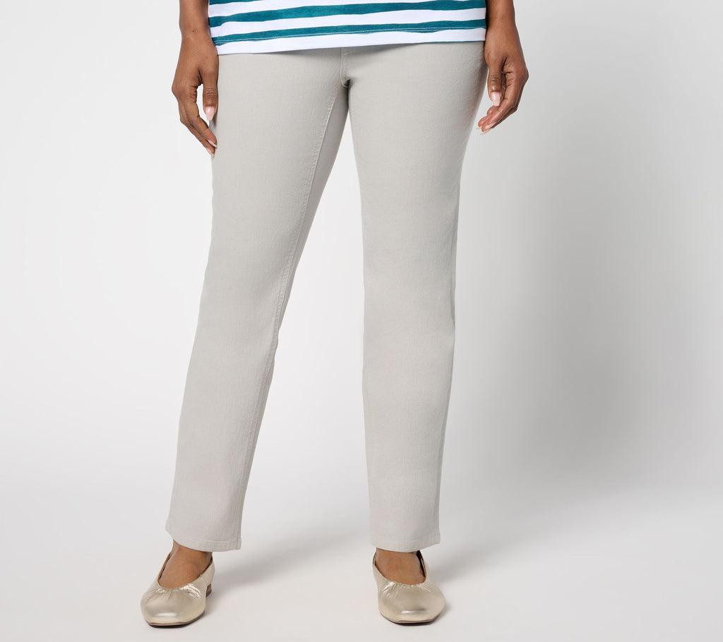 Classic Stretch Colored Ankle Jeans - Pearl Grey