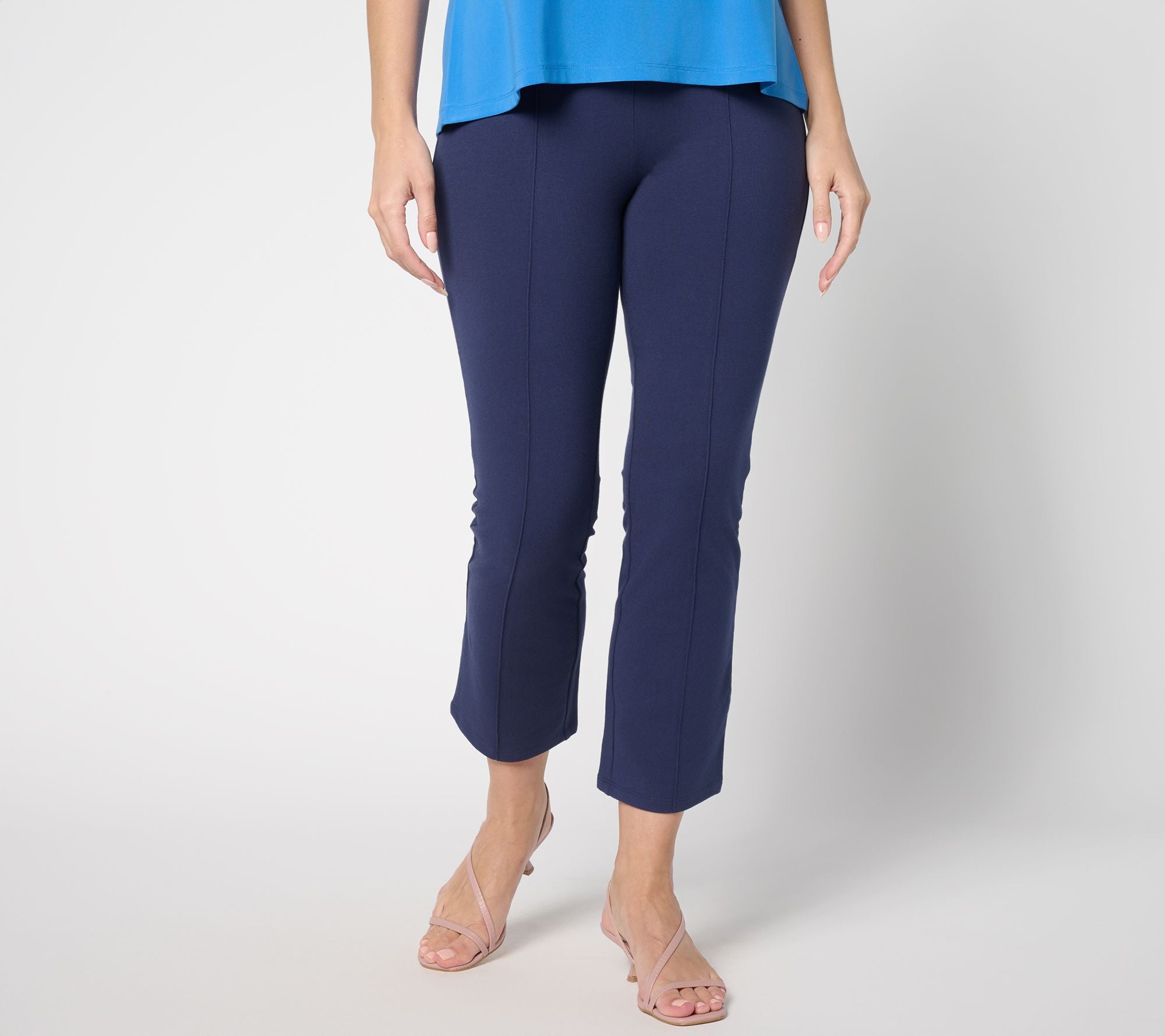 86/14 Straight Leg Crop Empower Pant - Navy