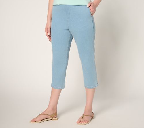 Flat Front Side Pocket Capri Pant