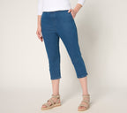 Flat Front Side Pocket Capri Pant
