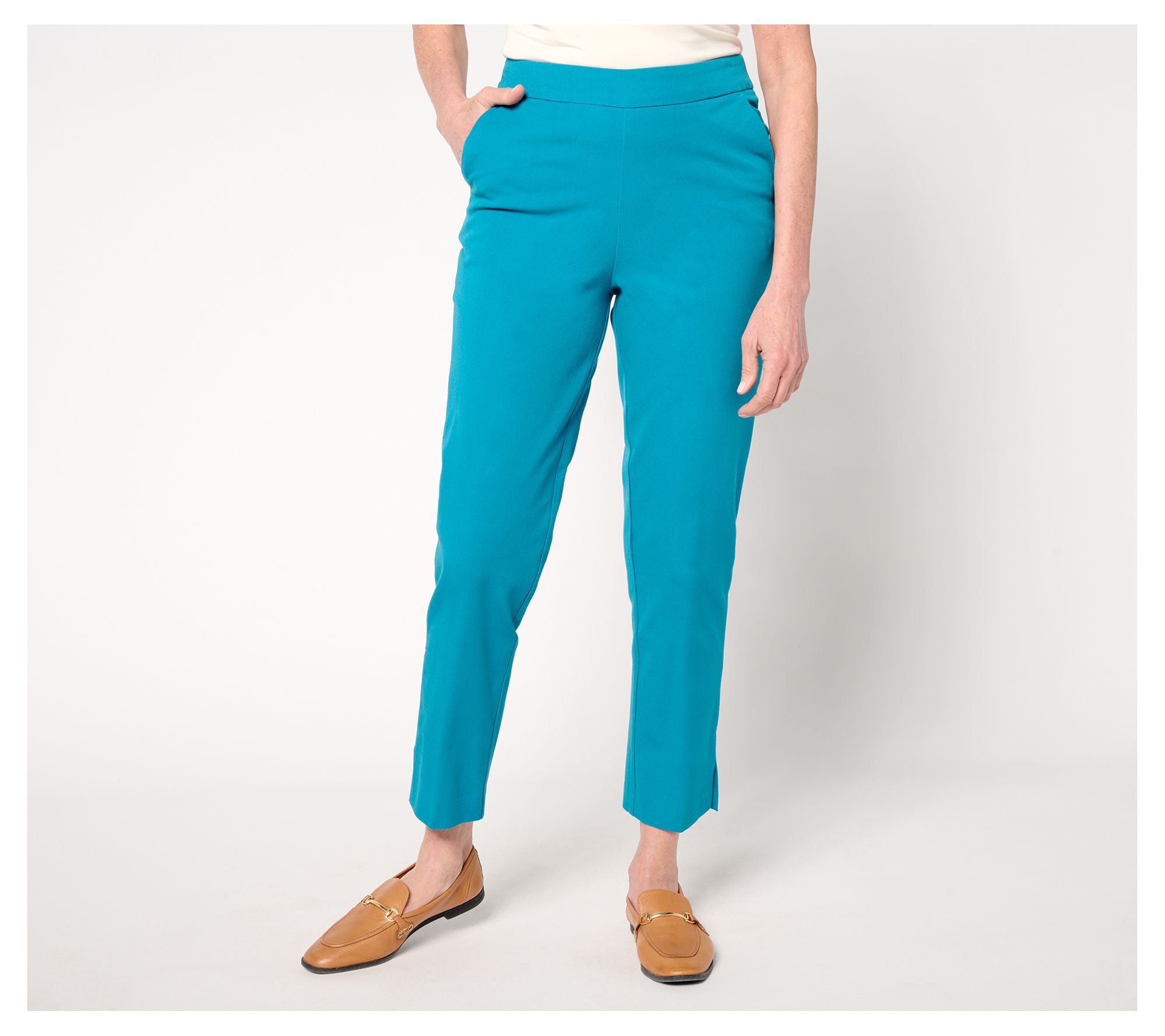 24/7 Stretch Icon Ankle Pants - Tranquil Teal
