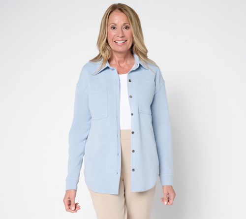 Denim Wash Button Down Shacket