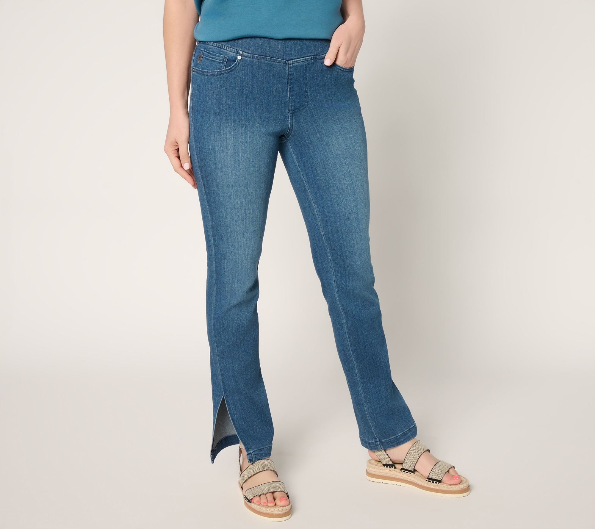 Primabelle Denim Vented Straight Jean - Rinse Wash