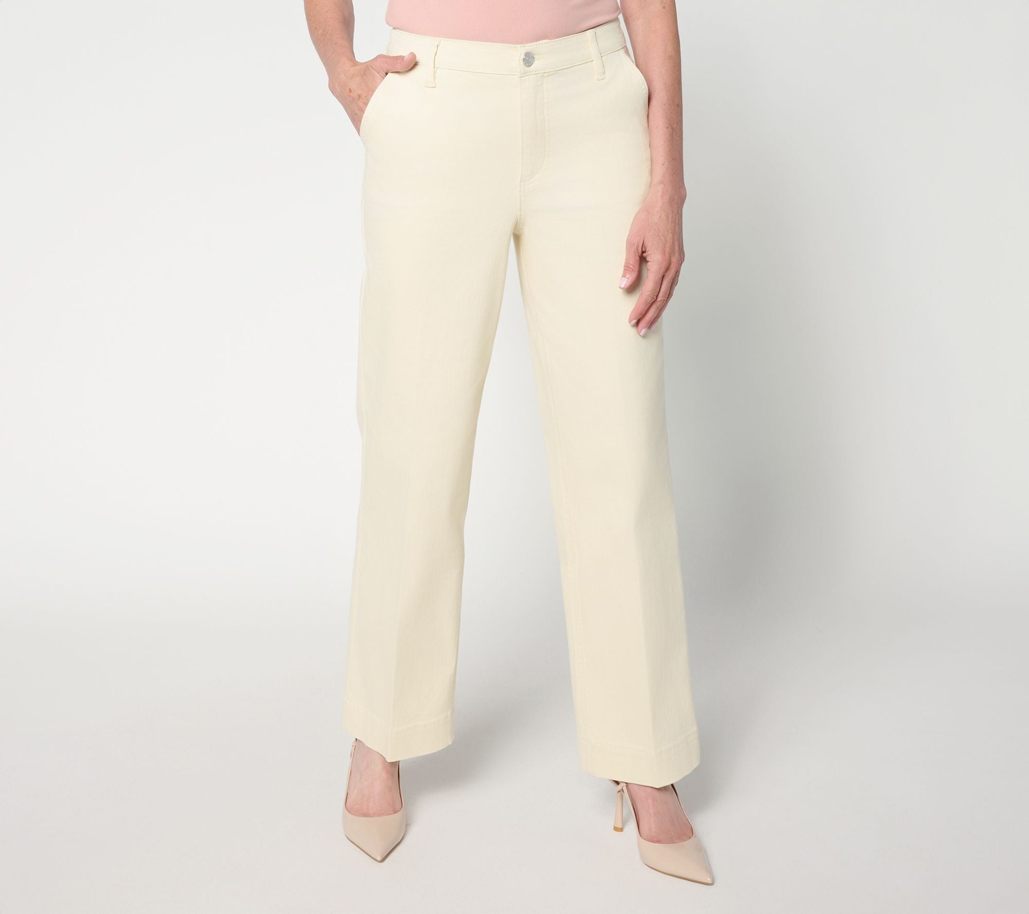 Stretch Denim Trouser Jean - Ecru