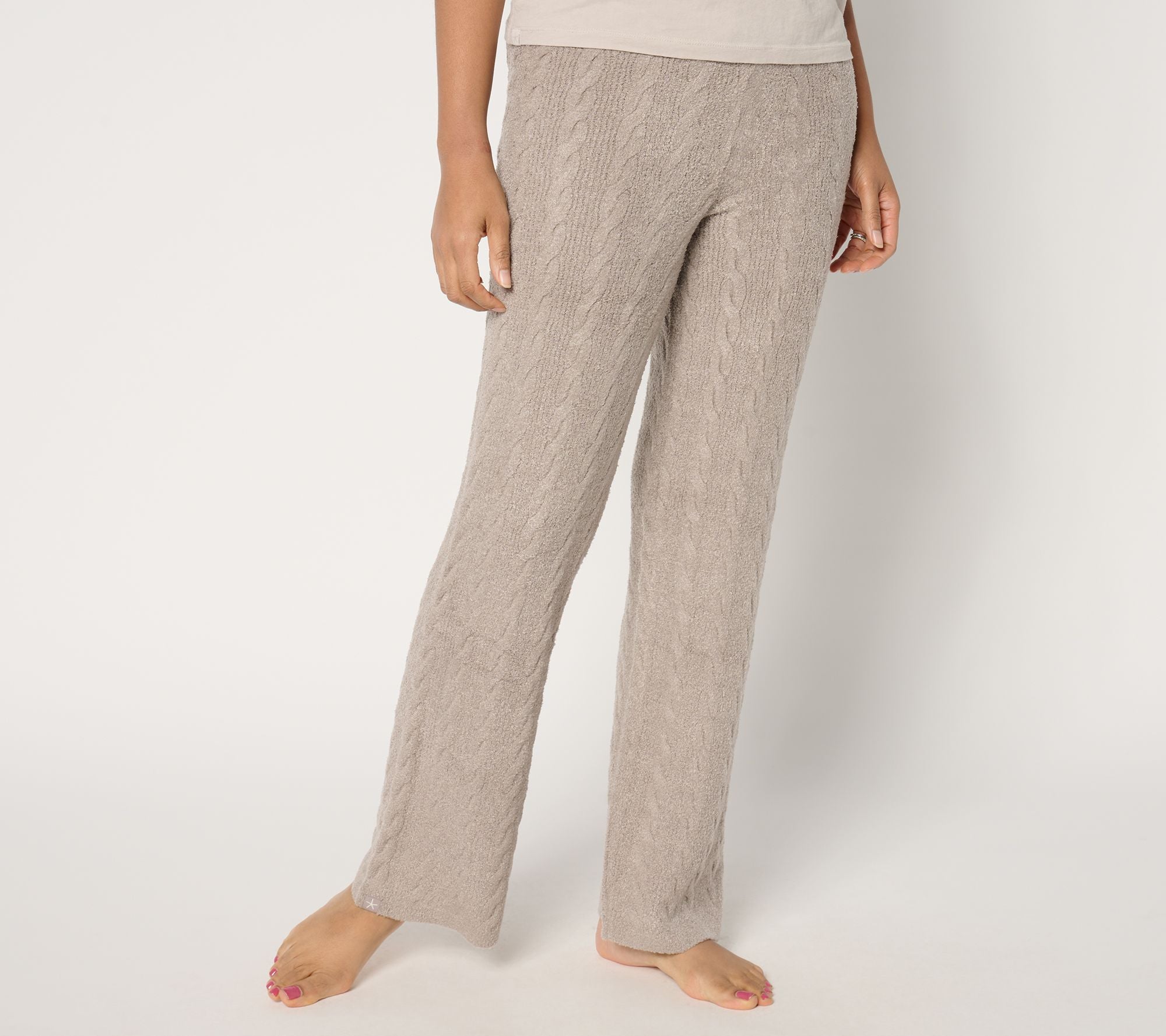 Barefoot Dreams CozyChic Lite Cable Pant - Beach Rock