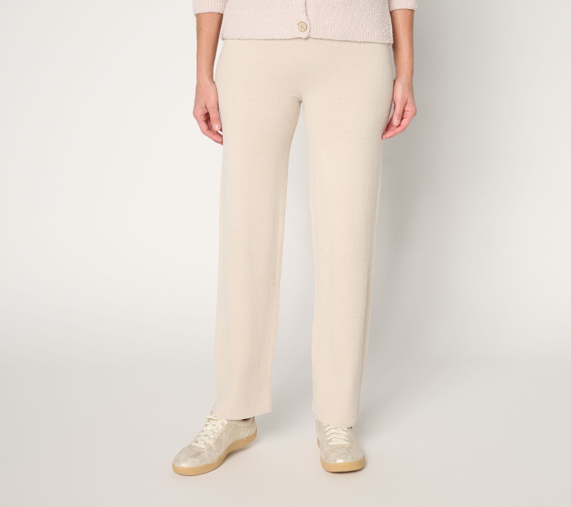 . CozyChic Ultra Lite High Rib Straight Leg Pant - Stone