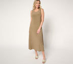 Como Jersey Tank Midi Dress - Chocolate