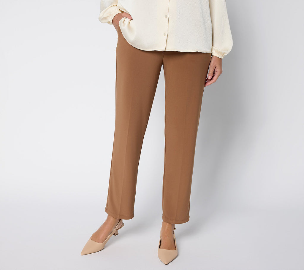 GRAVER Susan Graver Petite LK Luxe Ava Slim-Leg