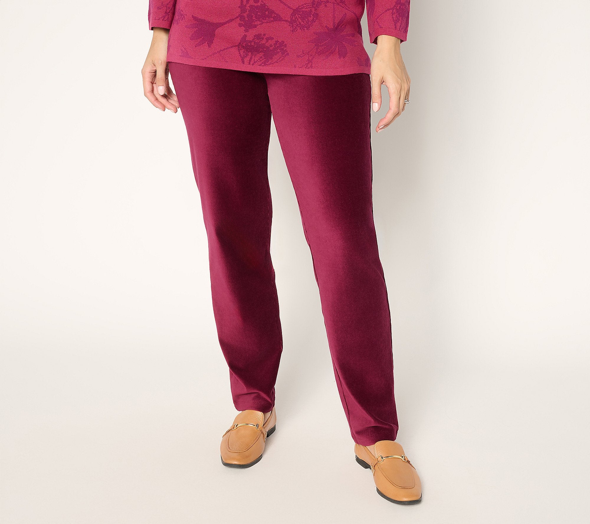 Weekend Knit Corduroy Straight Leg Pant