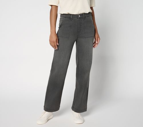 Black Easy Stretch Straight Leg Trouser Jean