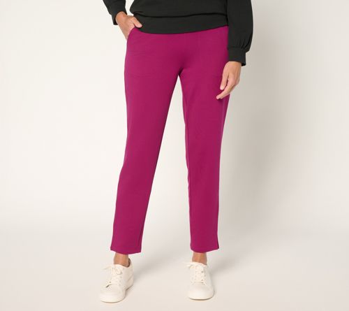 Active Brushed Back French Terry Ankle Pant