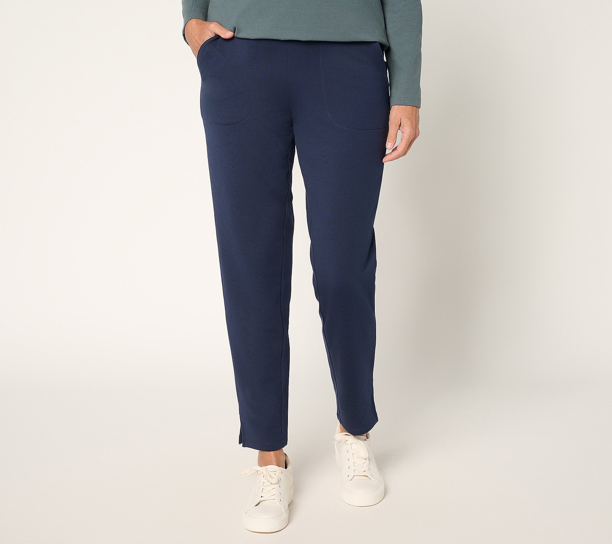Active Brushed Back French Terry Ankle Pant