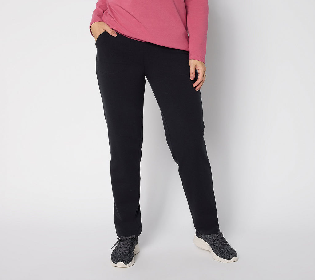 Duo Stretch Straight Leg Pants - Black