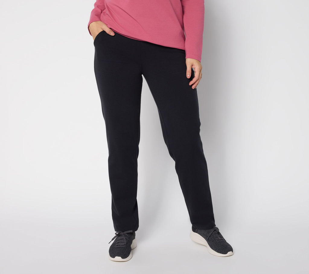 Duo Stretch Straight Leg Pants - Black